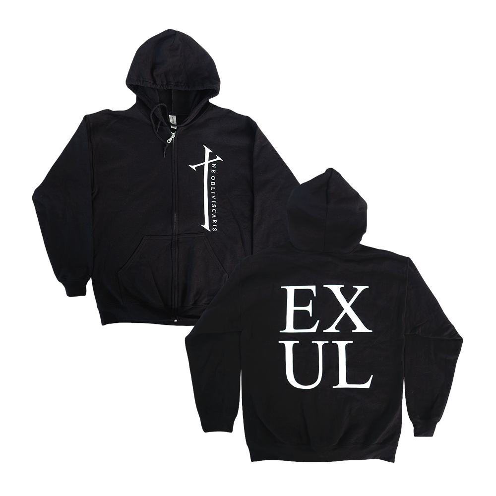 Exul Zip Hoodie - Black