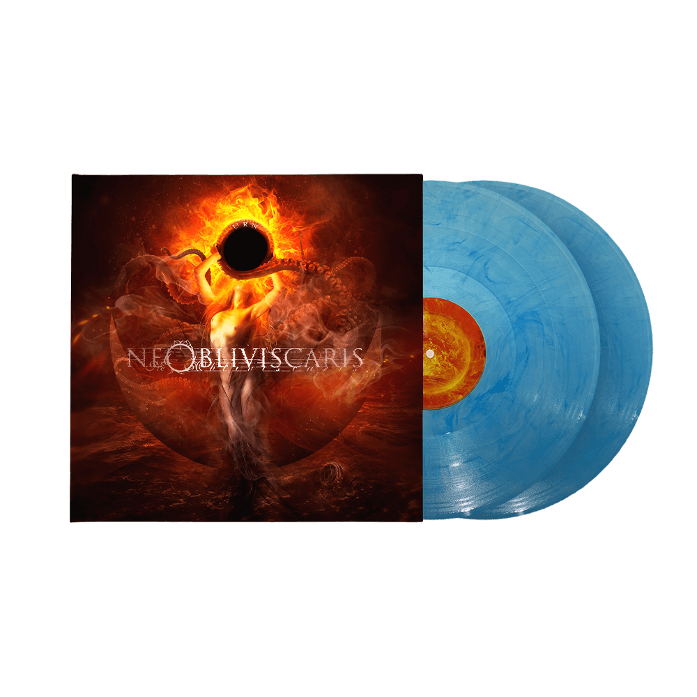 Urn 2x12" Vinyl - Clear/Red/Blue Marbled